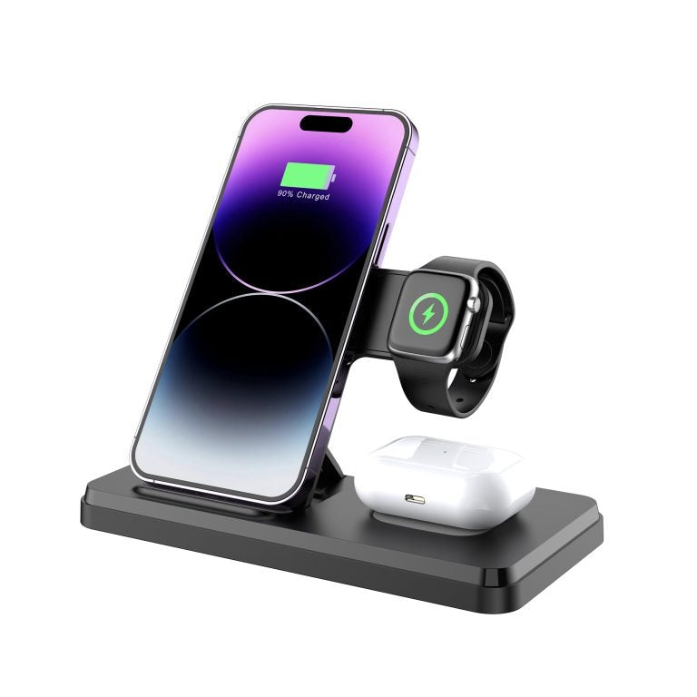 LİNKAGE Wireless Type-C,15W 3in1 Şarj Standı